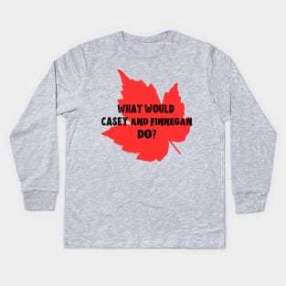 Canada Culture for Kids via Deep Thinking Retro Mr Dress Up TV Series Kids Long Sleeve T-Shirt